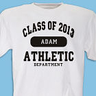 Class of ... Athletic Graduation Personalized T-Shirt